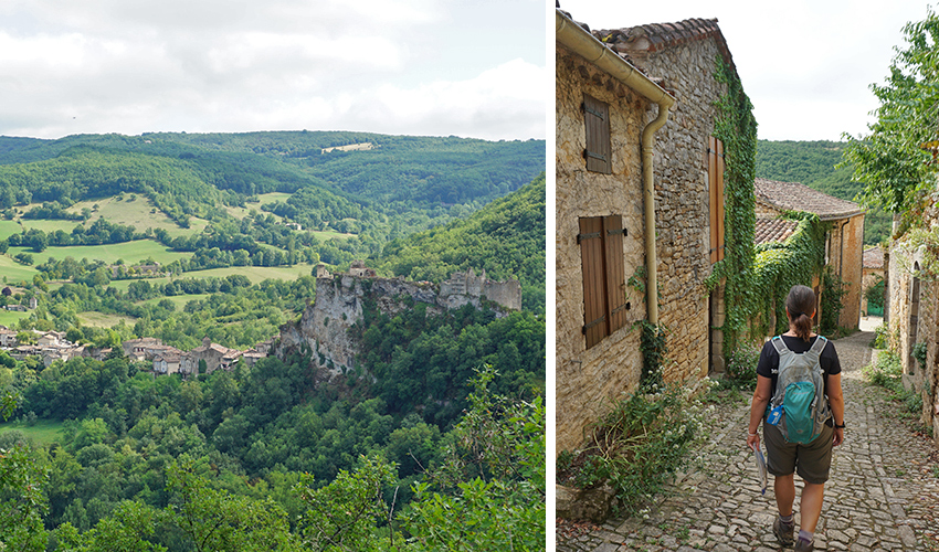 Walking in Tarn, medieval France, includes picturesque hill top villages